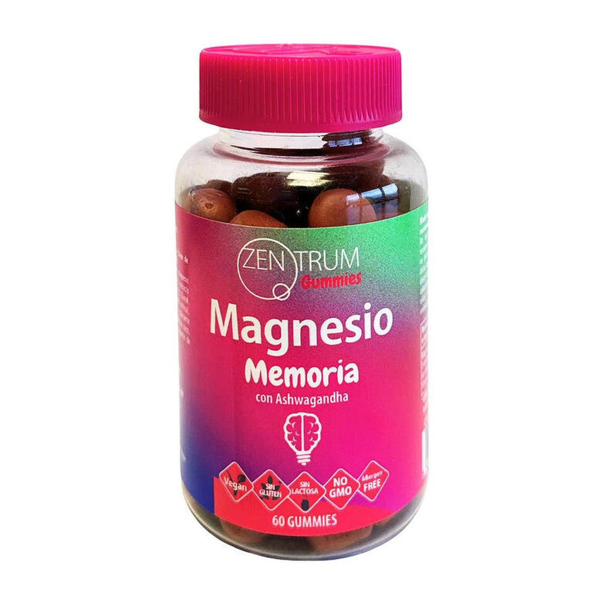 Zentrum Magnesio Memoria con Ashwagandha, 60 gummies - envase frontal