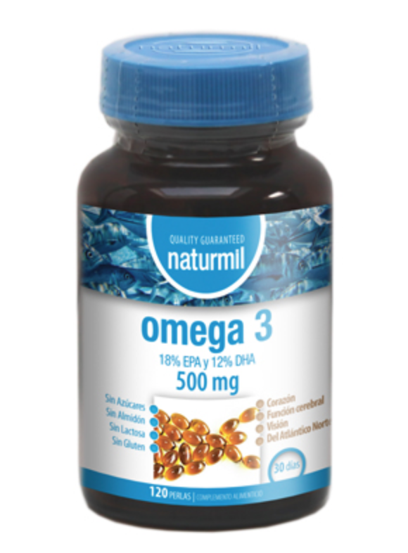 Naturmil Omega 3 500 mg 18% EPA 12% DHA 120 perlas