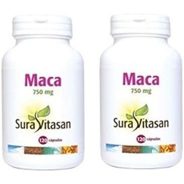 Maca 750 mg 120 cápsulas pack 2