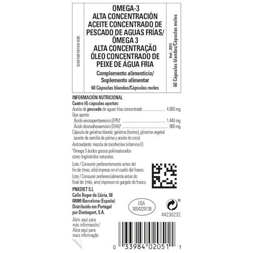 Solgar | Double Strenght Omega 3 | Food Supplement with EPA and DHA | With Omega 3 | For Men and Women | 60 Capsules