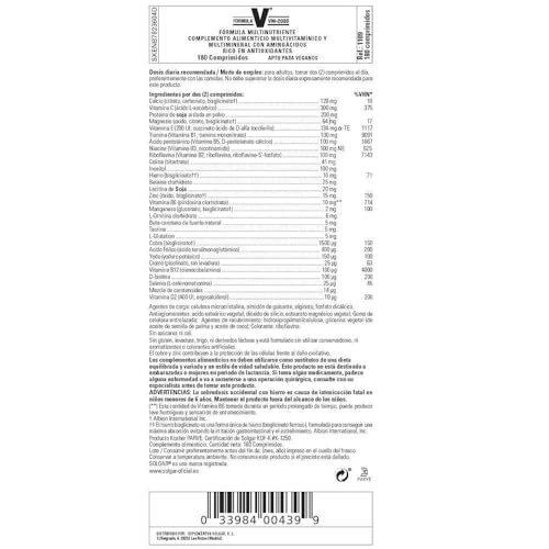 Solgar | Formula VM-2000 | Food Supplement to Support Wellness and Immunity | With 32 Vitamins | For Men & Women | 180 Capsules