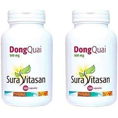Dong Quai 500 mg equilibrio hormonal 100 cápsulas Pack 2