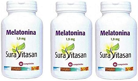 Melatonin 1.9 mg 60 tablets (Pack 3 u.)