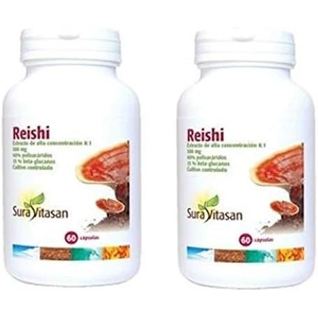 Reishi Extracto 8:1 500 mg 40% Polisacáridos Sura Vitasan – 60 cápsulas vegetales