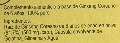 TONG-IL - Il Hwa, Korean Ginseng, 500 mg x 50 Capsules (Pack of 2)