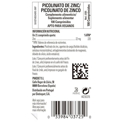 Solgar | Zinc Picolinate | Food Supplement that Improves Immune Function | With Zinc | For Men and Women | 100 Capsules