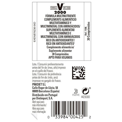 Solgar | Formula VM-2000 | Food Supplement to Support Wellness and Immunity | With 32 Vitamins | For Men & Women | 180 Capsules