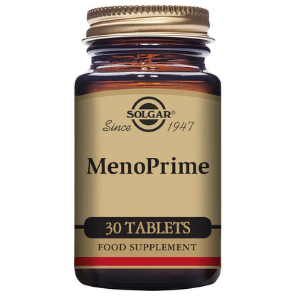Solgar Menoprime, Women, Menopause, With Saffron and Rhubarb Extract, 30 Capsules 200 g, White