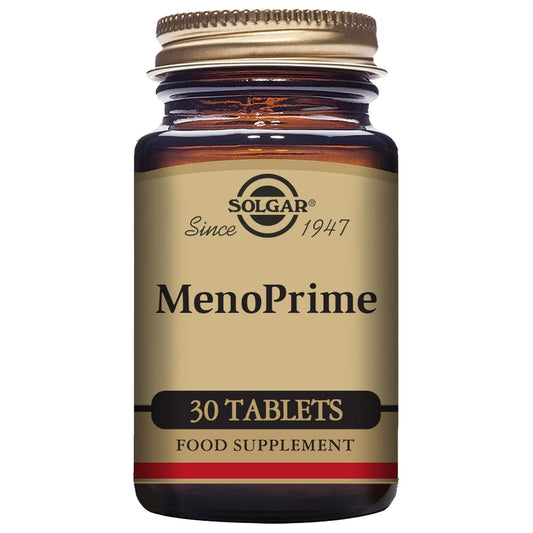 Solgar Menoprime, Women, Menopause, With Saffron and Rhubarb Extract, 30 Capsules 200 g, White