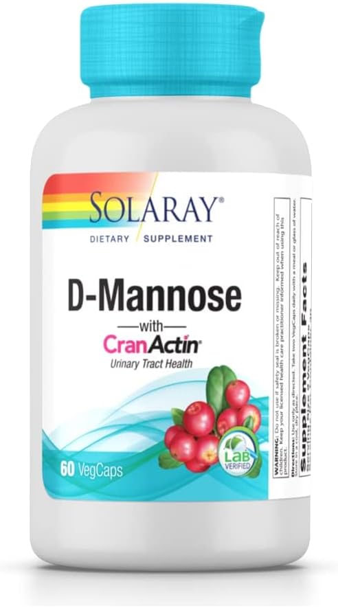 Solaray D-Mannose and Crancatin Capsule - Pack of 60