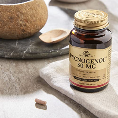 Solgar Pycnogenol Vegetable Capsules 100 mg, Pack of 30