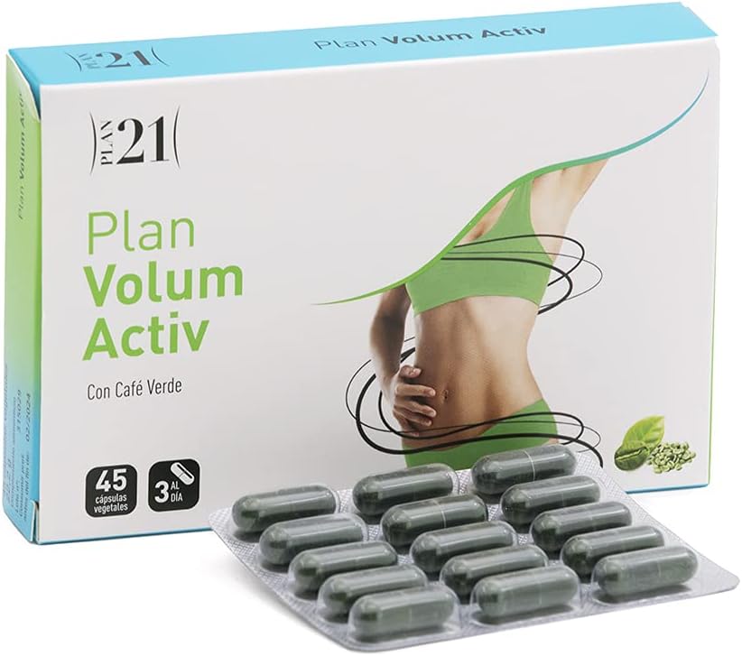 PLAMECA Volum Activ Plan with Dry Green Coffee Extract, Bean Protein, Apple Vinegar and Chromium Picolitan, 45 Vegetable Capsules