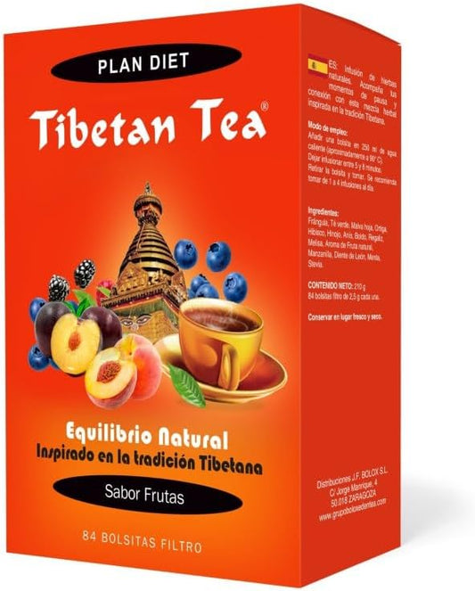 Te Tibetano Sabor Frutas- 84 Bolsas