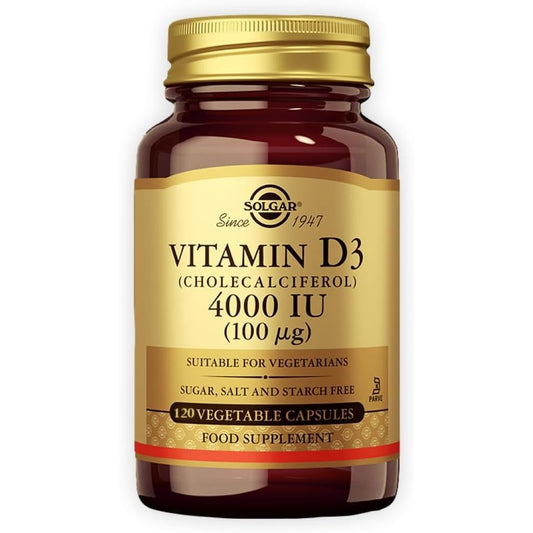 Vitamina D3 4000 IU 120 cápsulas