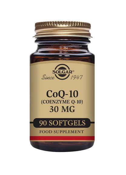Solgar | CoQ-10 (Coenzyme Q-10) 30 mg | 30 Vegetable Capsules