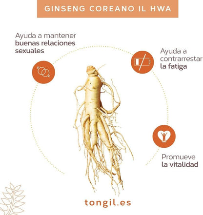 Tongil - Té GINST15 IL Hwa 30 sobres - Té granulado soluble con extracto de ginseng coreano - Cultivo propio y procedimiento de extracción exclusivo