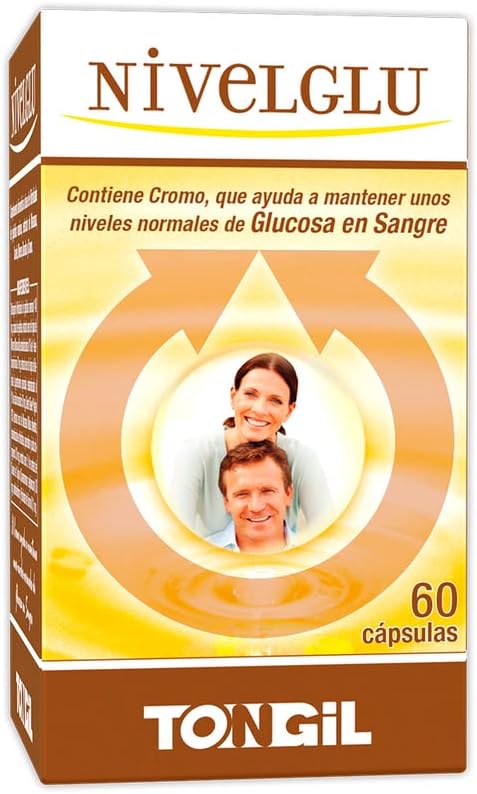 Levelglu 60 Capsules | Picolinate Chromium with Nutripeptin Marine Peptides, Cinnamon, Mulberry, Banaba, Cinnamon | Glucose Control - Blood Sugar | TONGIL 100% Natural