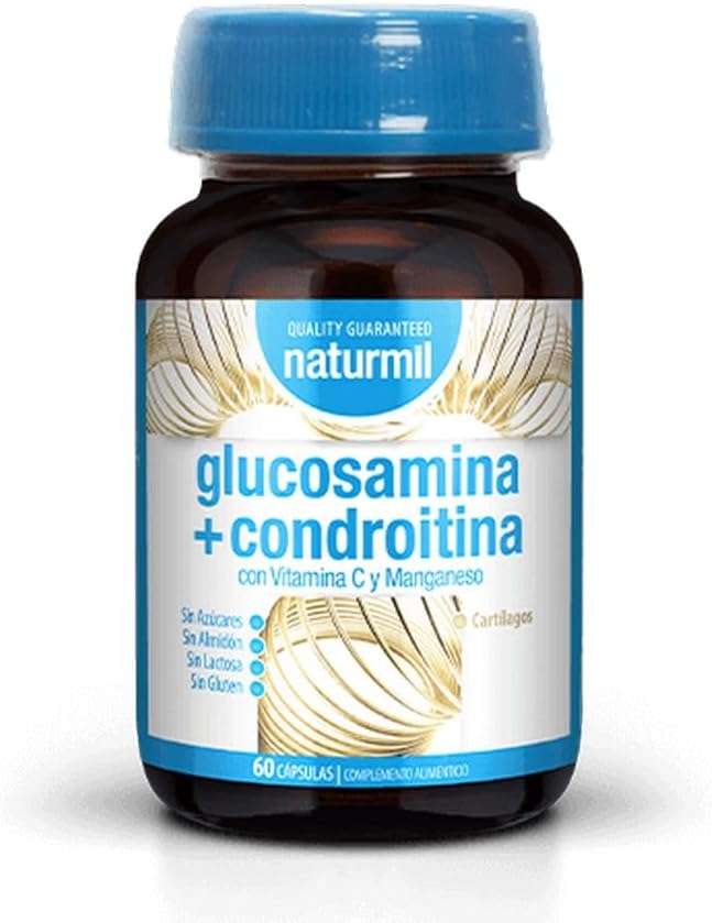 DietMed Naturmil | Glucosamine + Chondroitin - 60 Capsules | With Vitamin C and Manganese