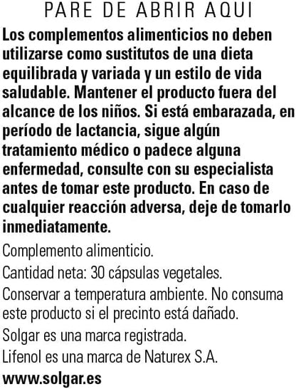 Solgar Botanical Female Complex Vegetable Capsules 30 (E51286)