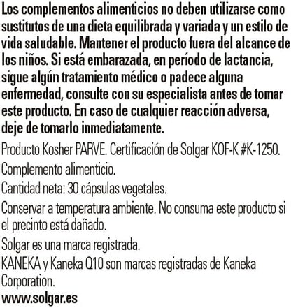 Coenzyme CoQ10 200mg (vegan) 30 vegetable capsules (200mg)