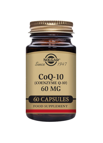 Solgar CoQ-10 (Coenzyme Q-10) 60 mg Vegetable Capsules - Pack of 60