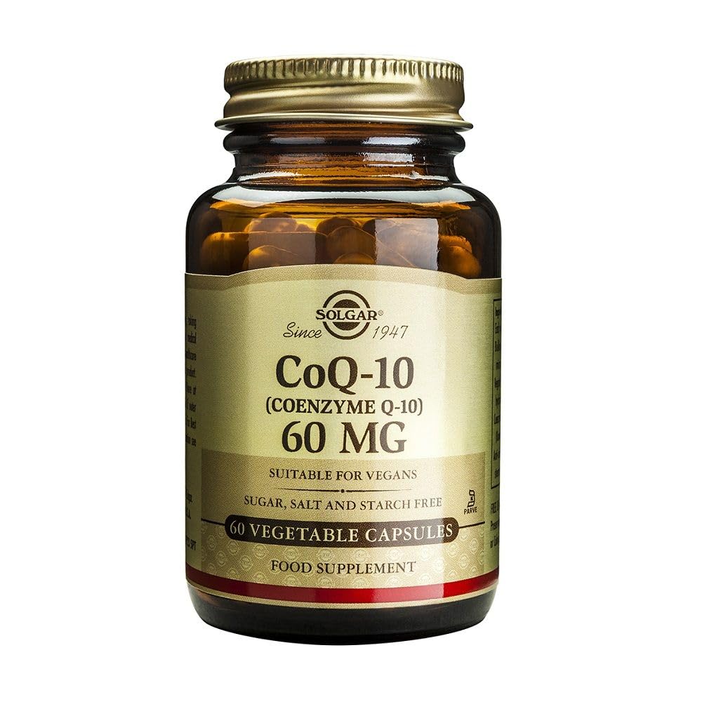 Solgar CoQ-10 (Coenzyme Q-10) 60 mg Vegetable Capsules - Pack of 60