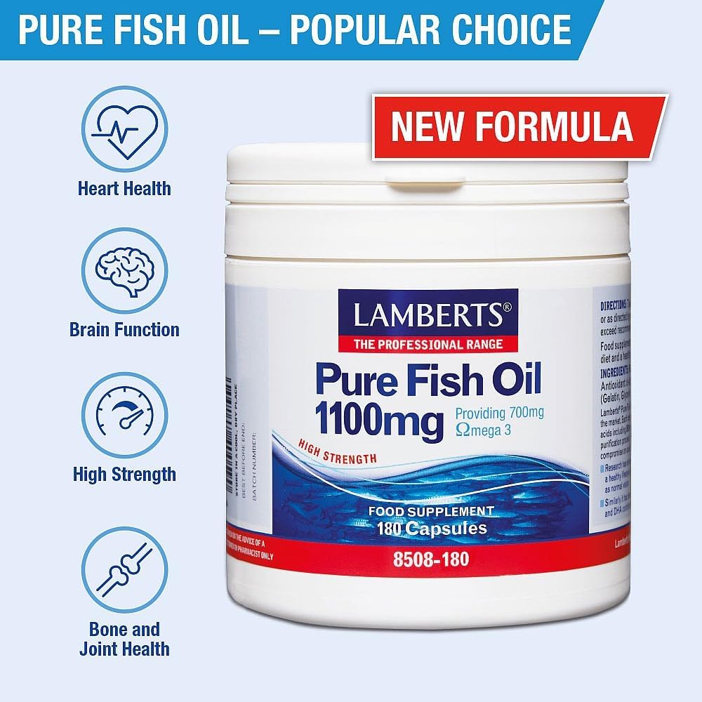 Lamberts - Pure Fish Oil 1100Mg Lamberts, 120 Capsules