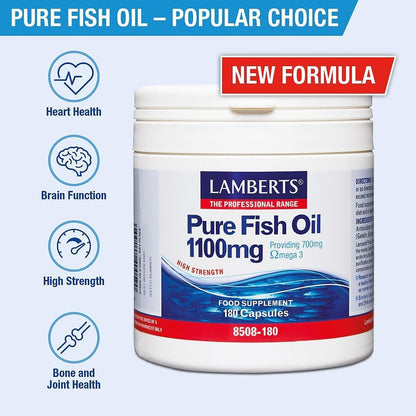 Lamberts - Pure Fish Oil 1100Mg Lamberts, 120 Capsules