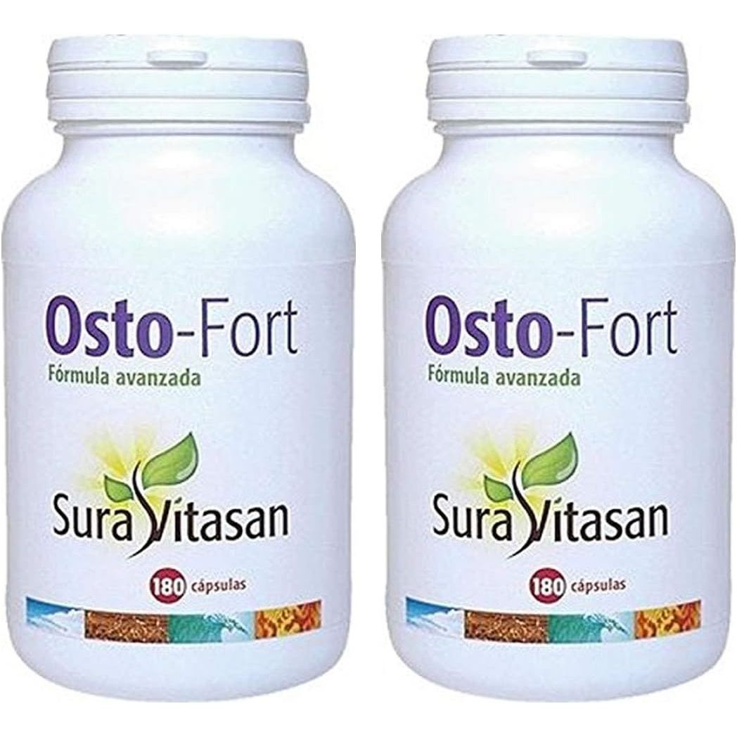 Osto-Fort vegetariano trifósfato calcio D3 K2 pack 2 180 cápsulas