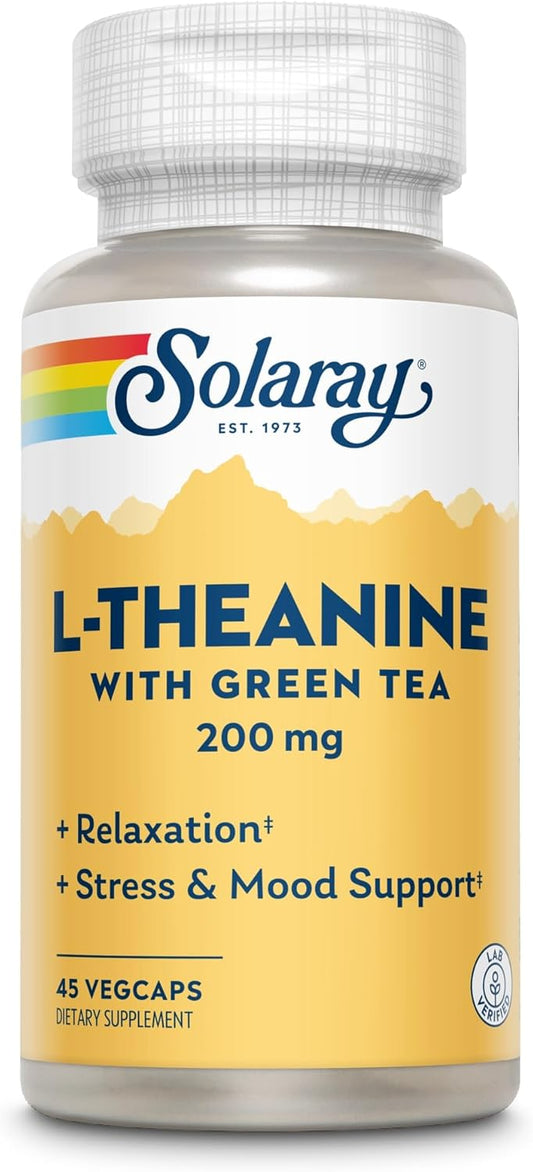 Solaray L-Theanine 200 Mg. 45 Capsules