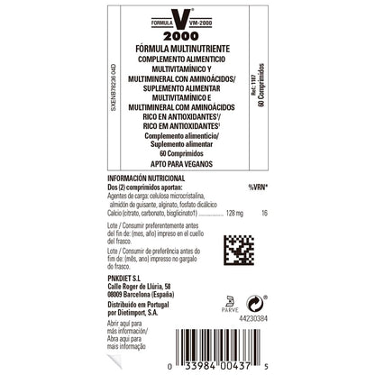 Solgar | Formula VM-2000 | Food Supplement to Support Wellness and Immunity | With 32 Vitamins | For Men & Women | 180 Capsules