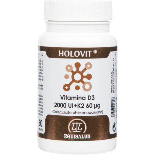 Vitamin D3 2000 IU K2 60 µg 50 capsules