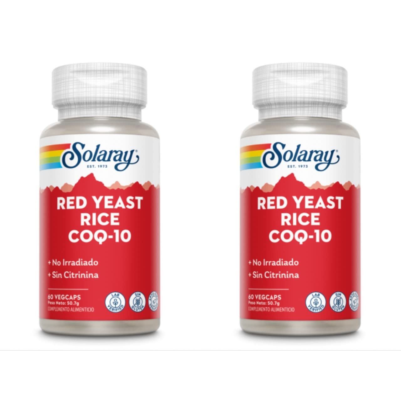 Levadura roja de arroz + CoQ10 Pack 2 (120 cápsulas)