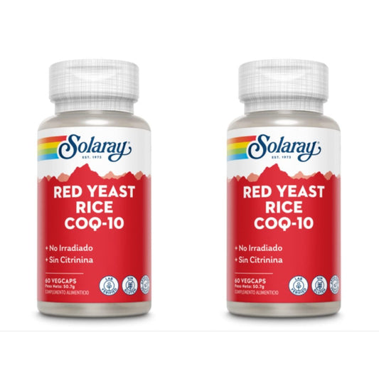 Levadura roja de arroz + CoQ10 Pack 2 (120 cápsulas)