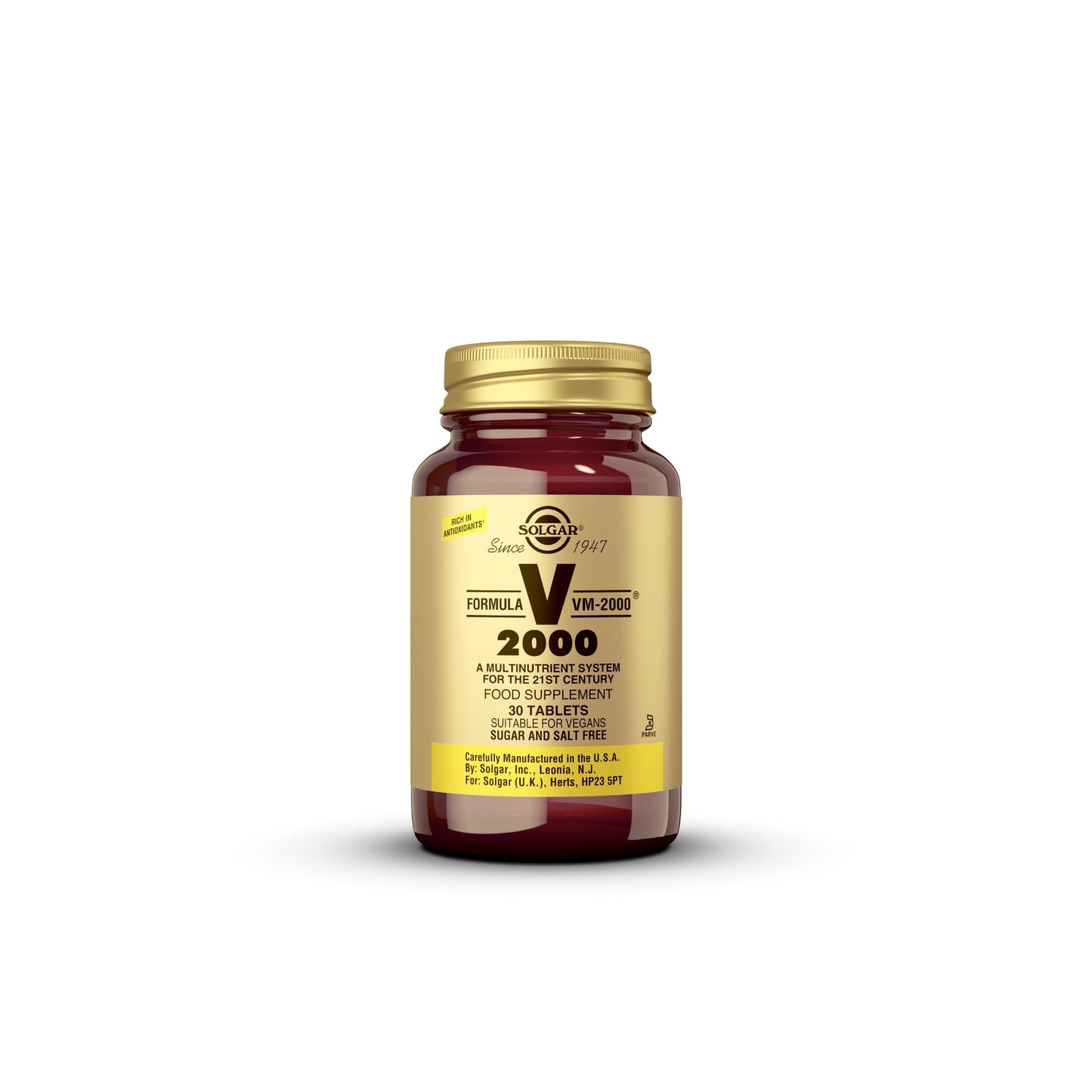 Solgar | Formula VM-2000 | Food Supplement to Support Wellness and Immunity | With 32 Vitamins | For Men & Women | 180 Capsules