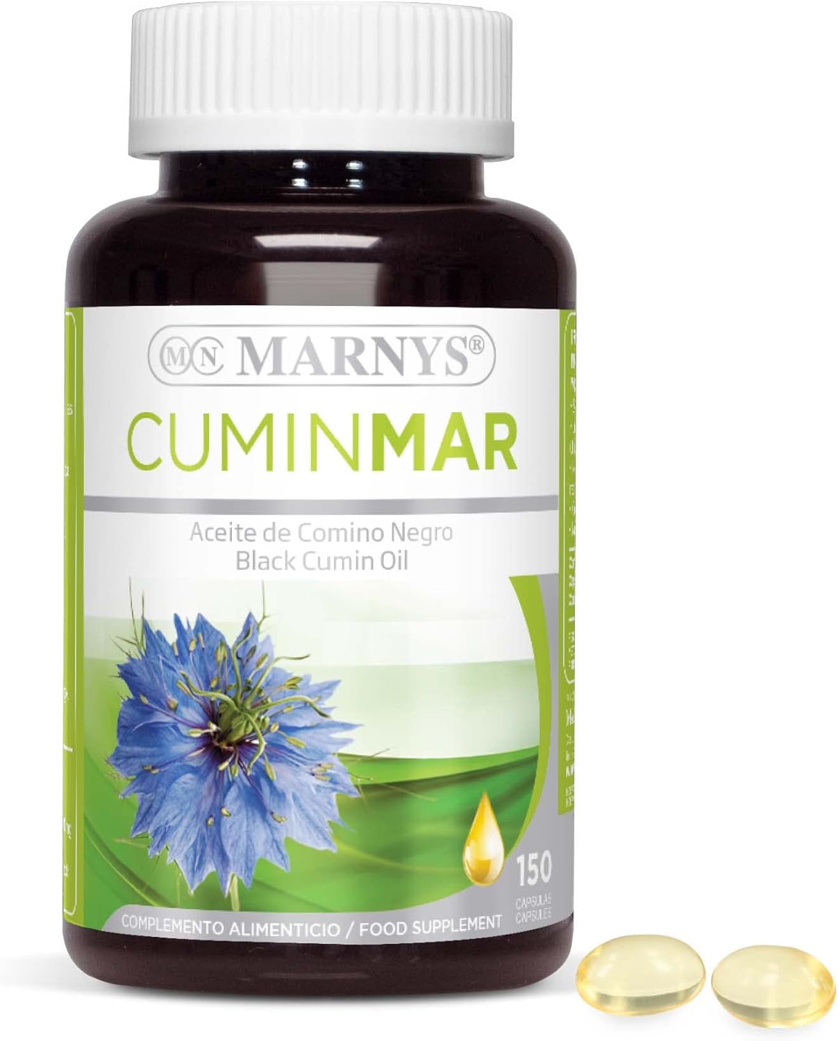 Marny's Cuminmar Black Cumin Oil Spring Respiratory Discomfort, 50 Capsules
