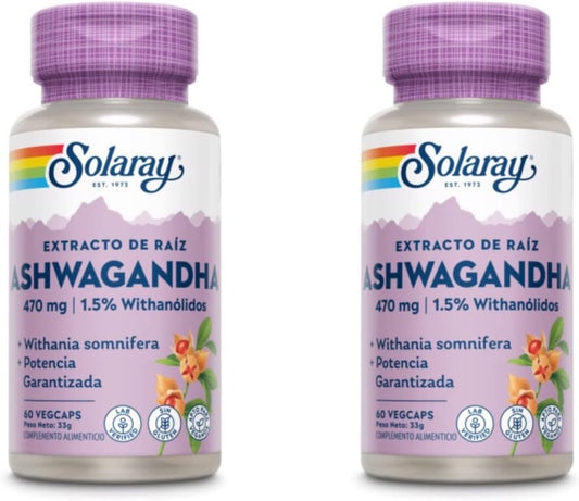 Ashwagandha 470 mg 60 Veg Caps (Pack of 2)