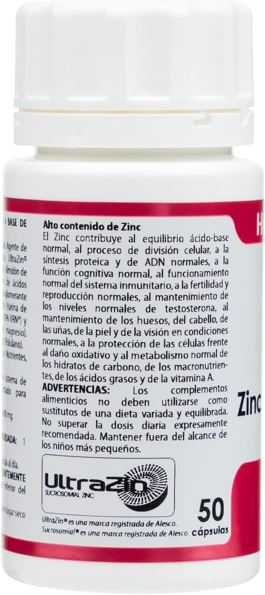 Holomega Zinc Liposomal from Equisalud, 50 Capsules