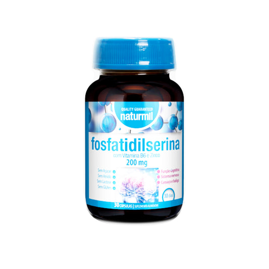 Fosfatidilserina 200 mg vitamina B6 zinc 30 cápsulas