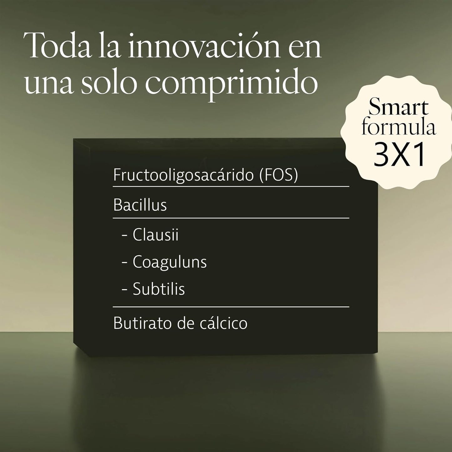 Plameca Tribiotic - 3 in 1 Formula - Intestinal Probiotics and Prebiotics, with Postbiotic - Improves Integral Digestive Health - 30 Tablets for 30 Days