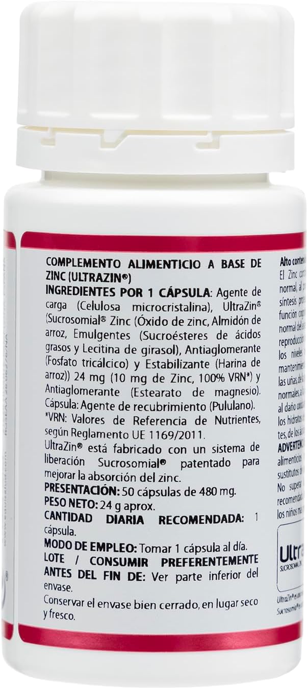 Holomega Zinc Liposomal from Equisalud, 50 Capsules