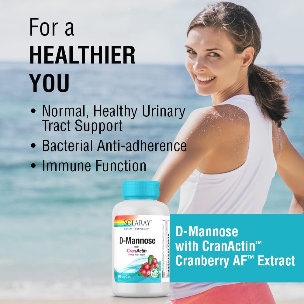 Solaray D-Mannose and Crancatin Capsule - Pack of 60