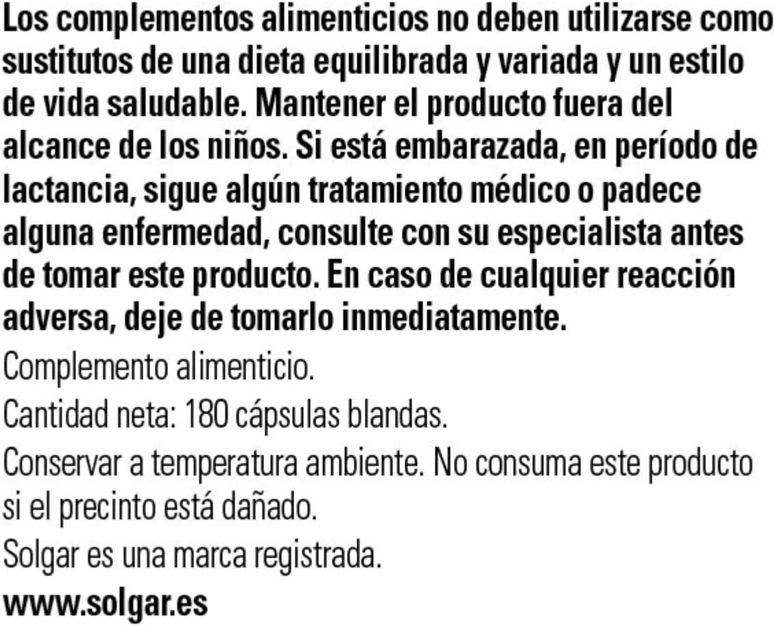 Solgar | Natural Source Oceanic Beta-Carotene | Food Supplement to Support Skin Maintenance | With Carotenes | For Men & Women | 180 Capsules