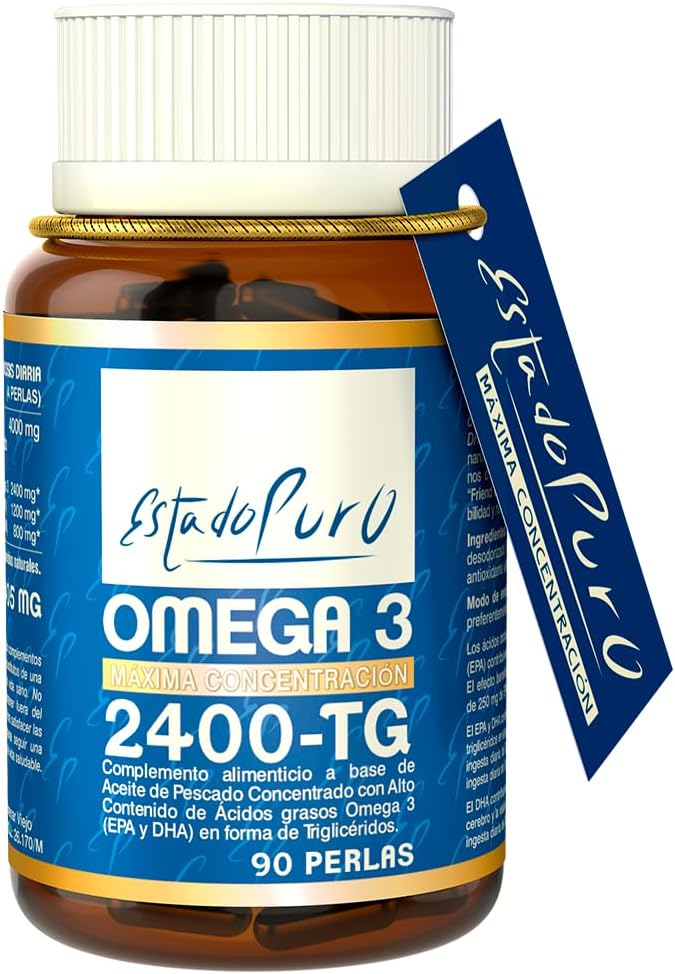 Omega-3 aceite pescado EPA 1200 mg DHA 800 mg 90 perlas