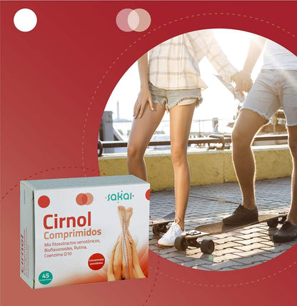 Sakai – Cirnol tablets with Ginkgo, Horse Chestnut and Rusco – Promotes blood circulation, helps prevent tired legs and swelling. Prevents vascular varicose veins. Coenzyme Q10