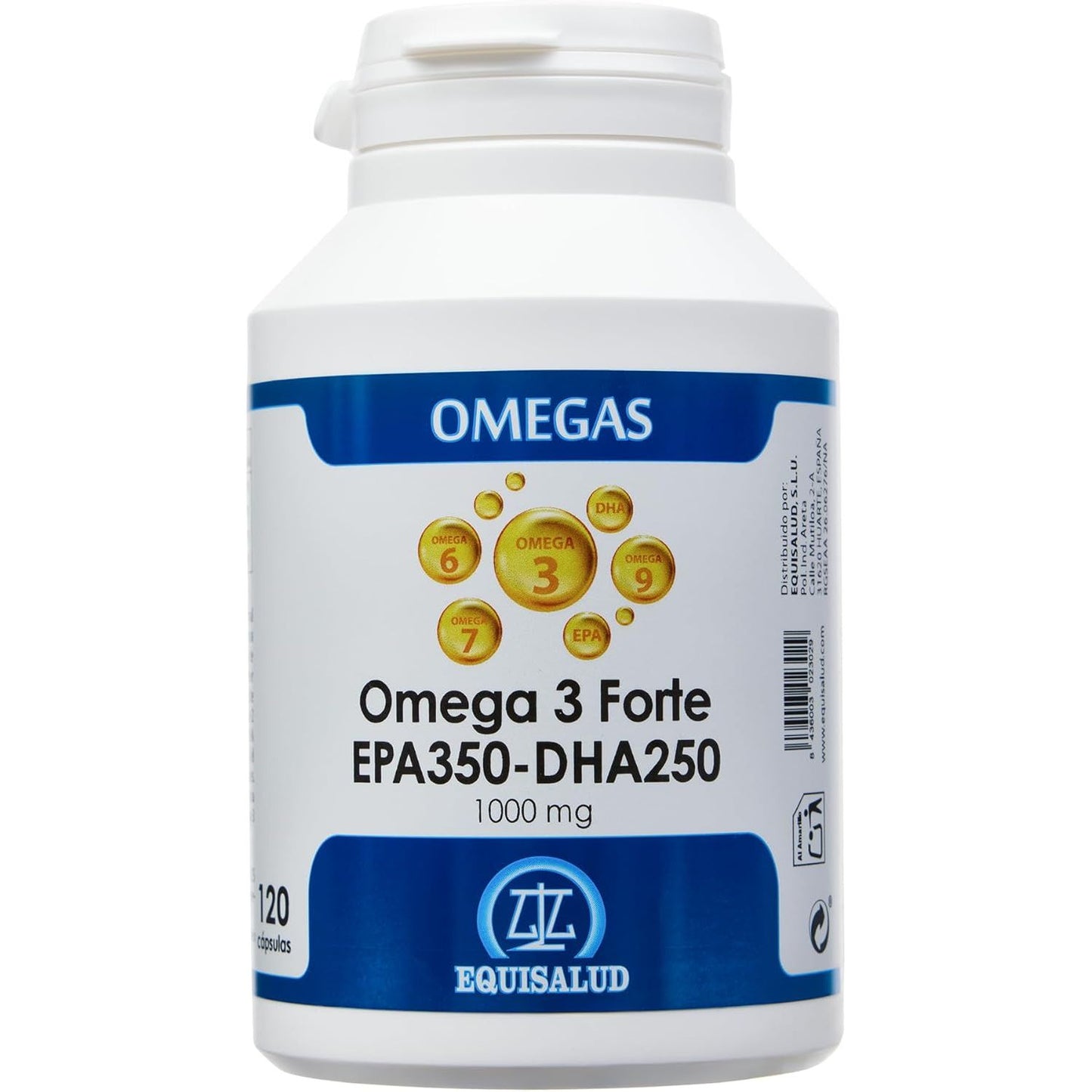 Omega 3 Forte EPA 350 mg DHA 250 mg 120 cápsulas