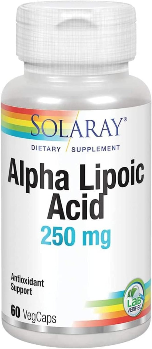 Solaray Alpha Lipoic Acid 250mg | Alpha Lipoic Acid | 60 VegCaps
