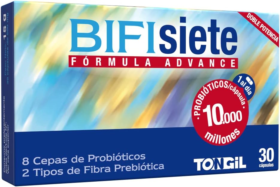 Bifisiete Advance Formula - Intestinal Probiotics & Prebiotics - 8 Stabilized and Resistant Bacterial Strains with 10 Billion CFU Guaranteed - 30 Tong-Il Capsules