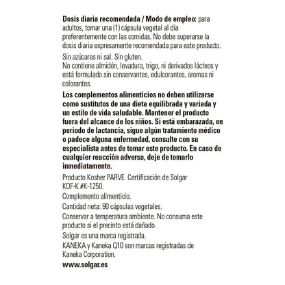 Solgar | CoQ-10 (Coenzyme Q-10) 30 mg | 30 Vegetable Capsules