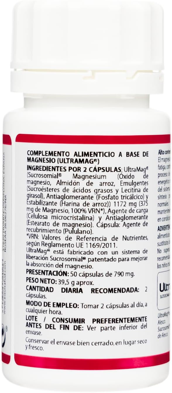 Holomega Magnesium Liposomal | Equisalud | With Ultramag, High Absorption Magnesium | 50 Capsules